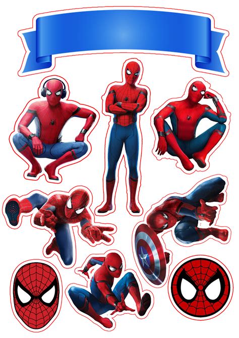 Spiderman Cake Topper Printables